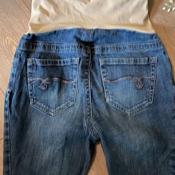 $5 SALE!! Motherhood Maternity Indigo Blue Maternity Skinny Jeans - Picture 5 of 9